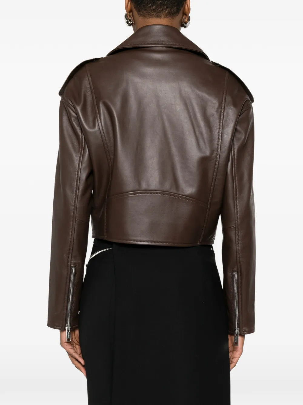 Yves Salomon  zip-fastening leather jacket