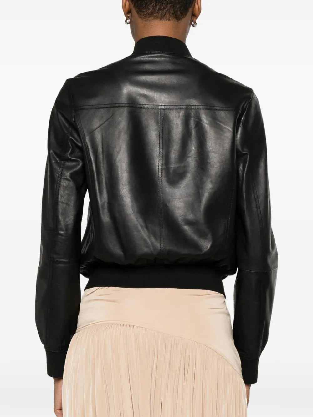 BULLY  zip lambskin jacket