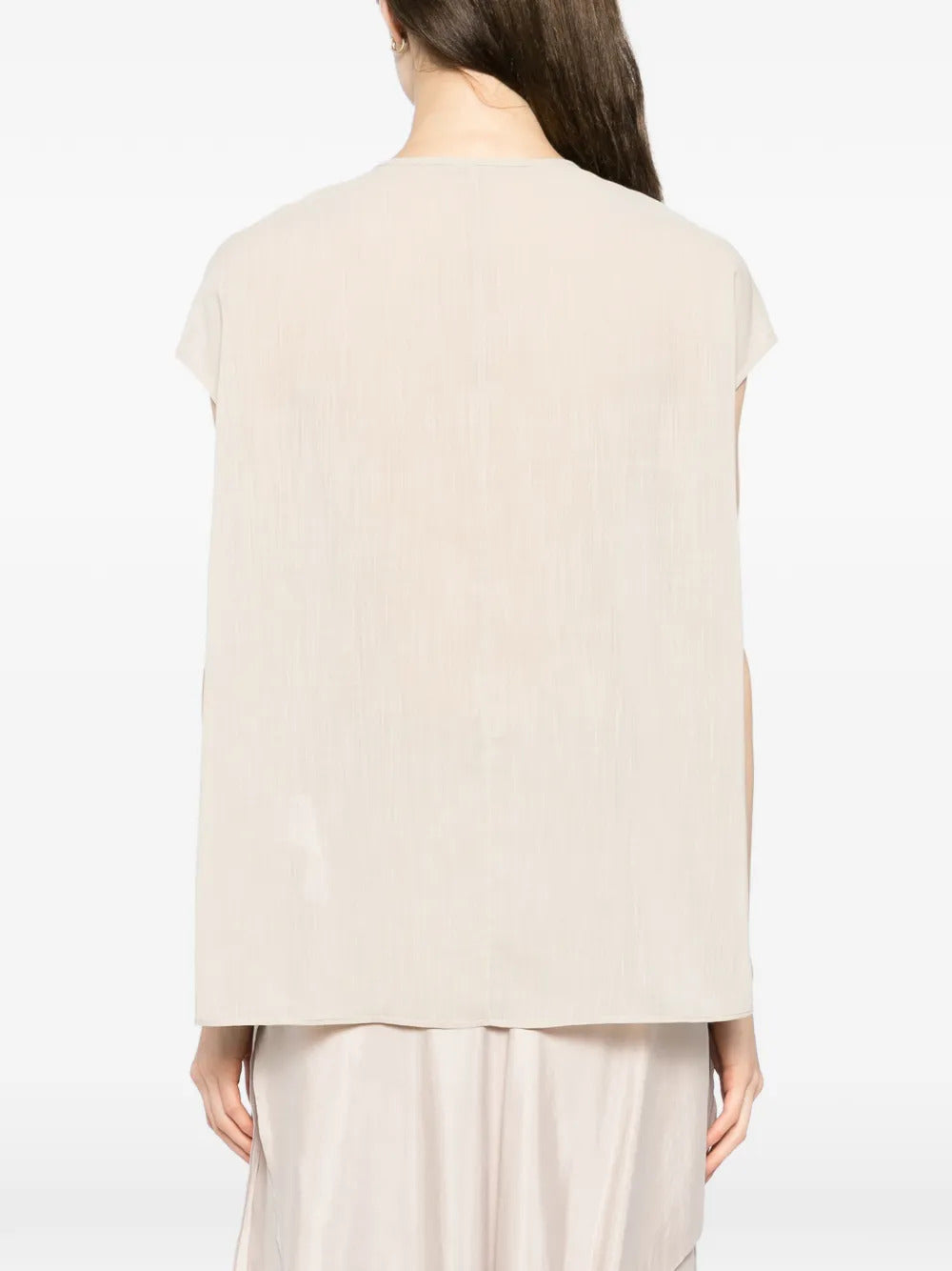 YEAREAST round-collar sleeveless blouse
