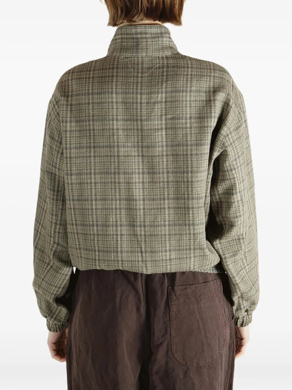 Auralee check zipped jacket - Image 2