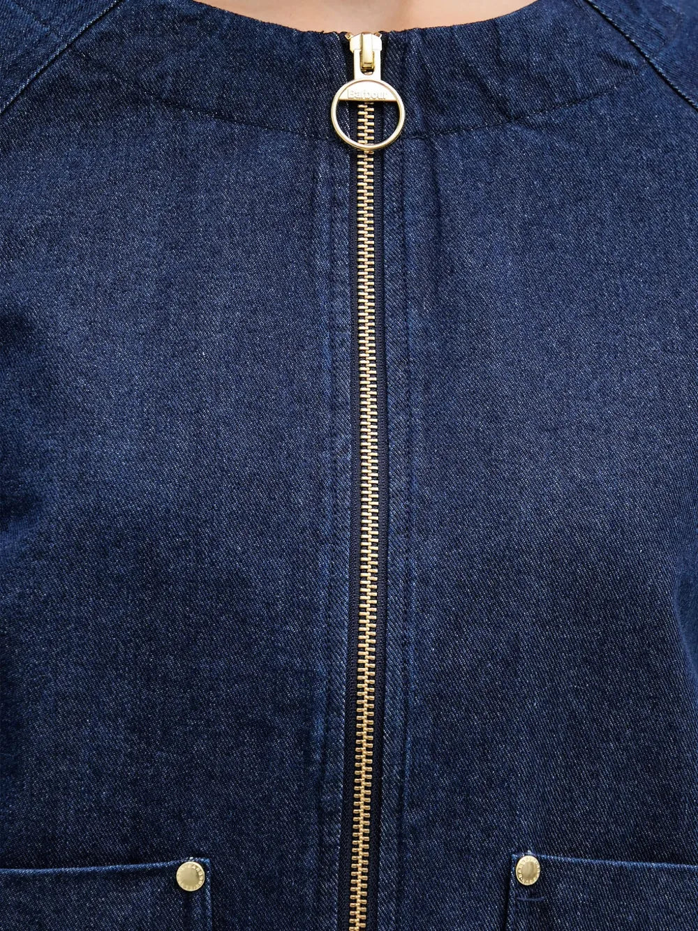 Barbour  Saima zip-up denim jacket