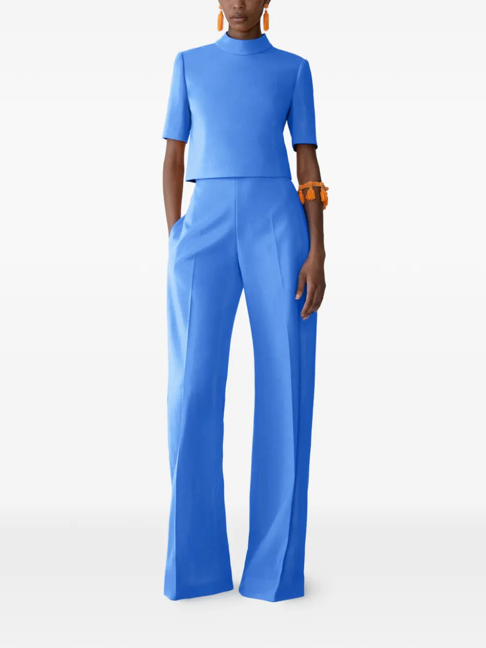 Carolina Herrera  short-sleeve mock neck top