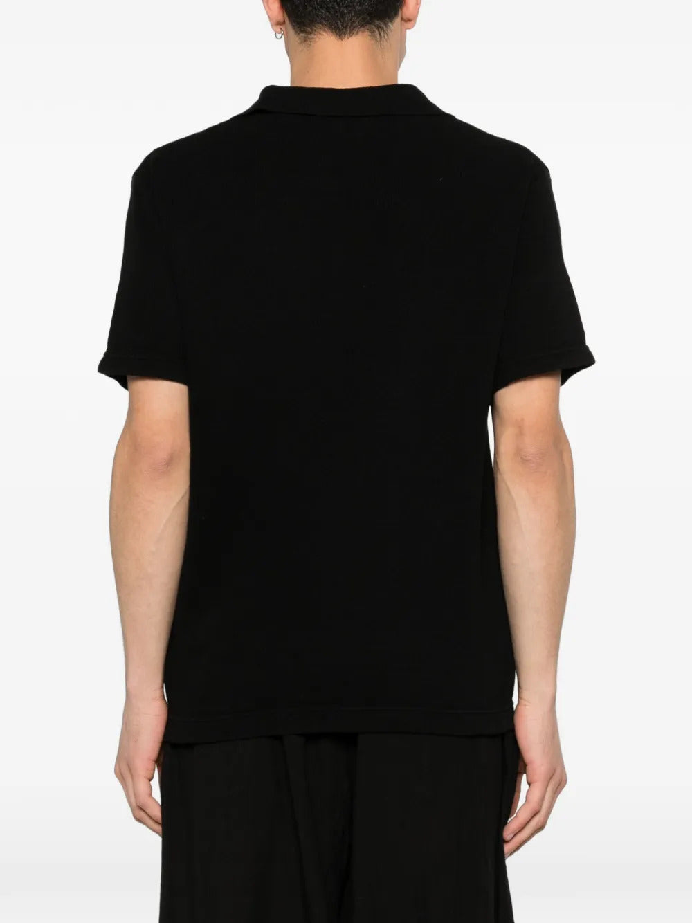 Yohji Yamamoto  button-up short-sleeve shirt