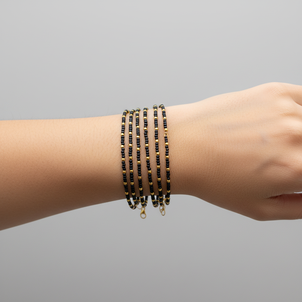 22 Carat Gold Pola Bangles With Card (4 Piece)
