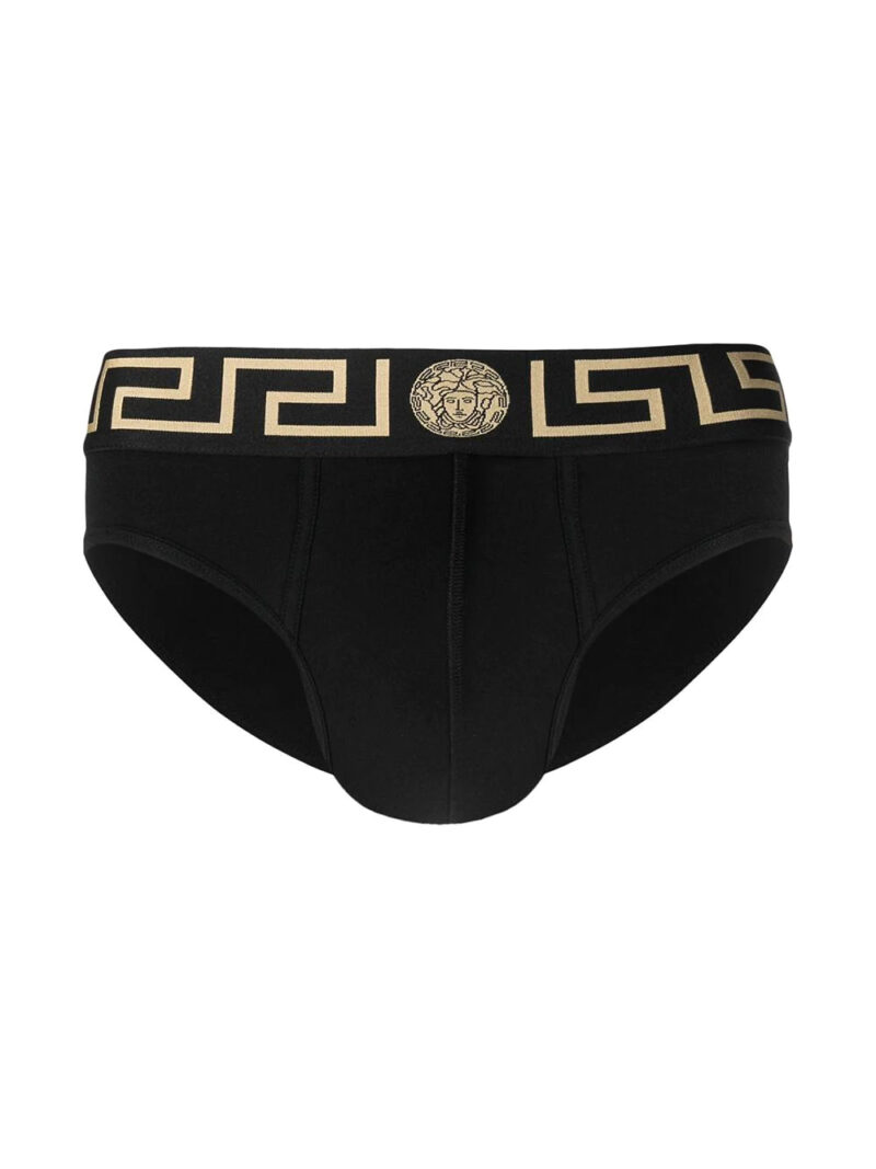 Versace  Greca-print cotton briefs set