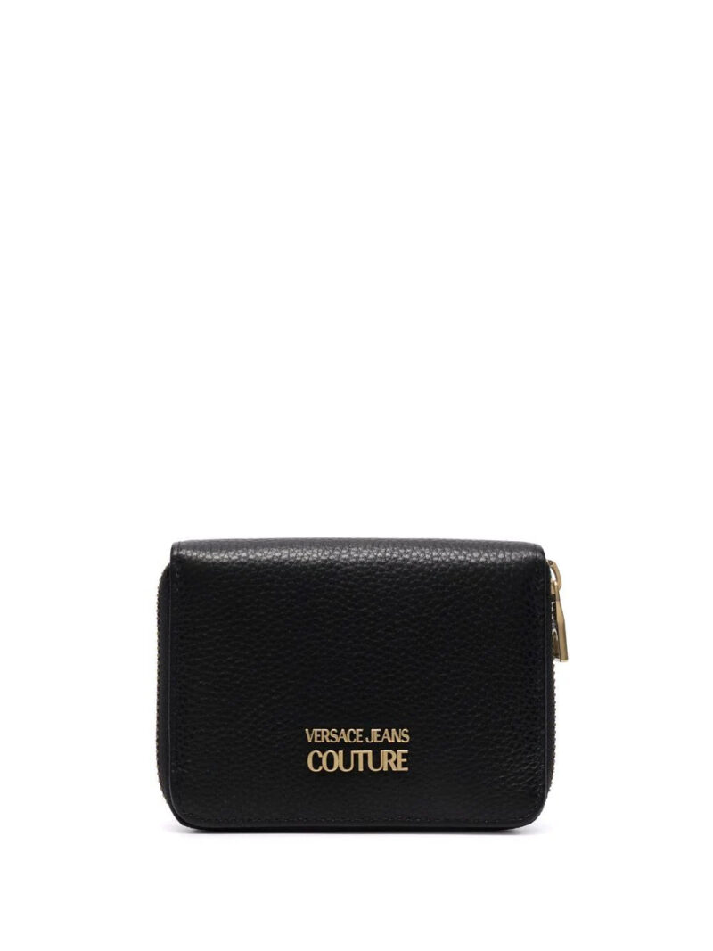 Versace Jeans Couture  logo-plaque leather wallet
