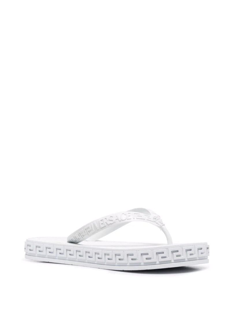 Versace Greca-debossed flip flops