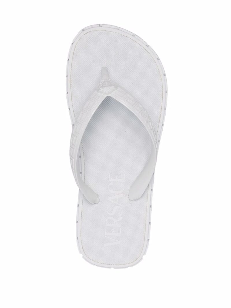 Versace Greca-debossed flip flops