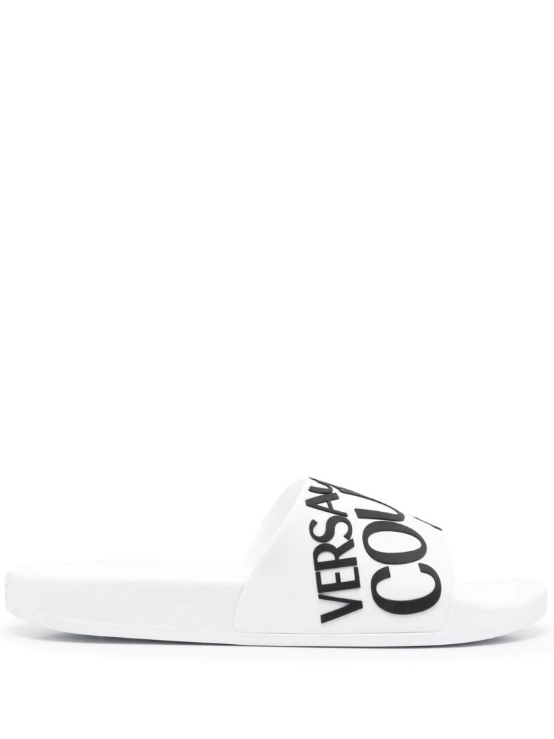Versace Jeans Couture  logo-print pool sliders