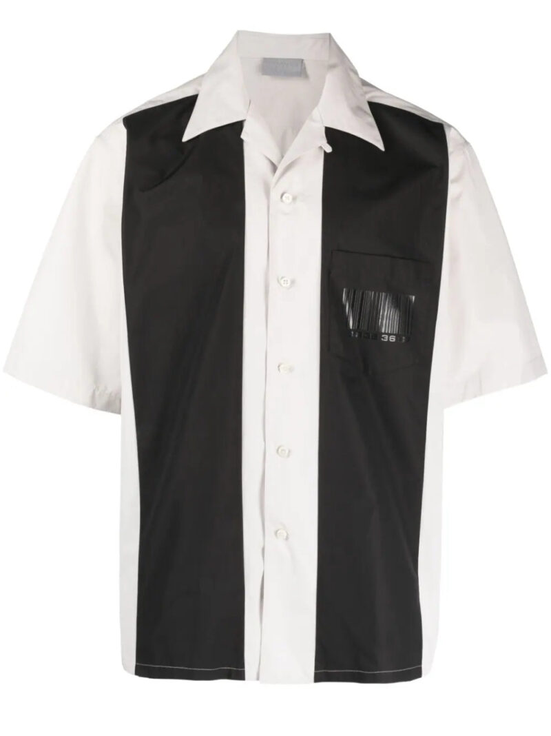 VETEMENTS  two-tone bowling shirt