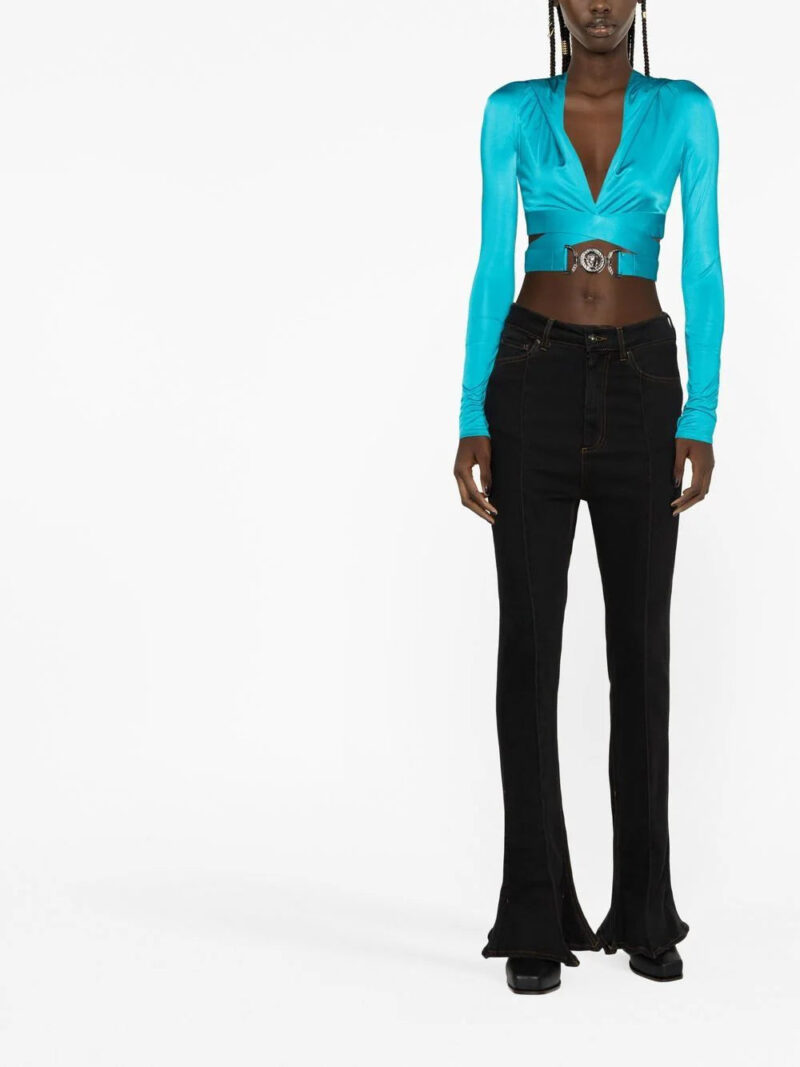 Versace Medusa Biggie crop hoodie