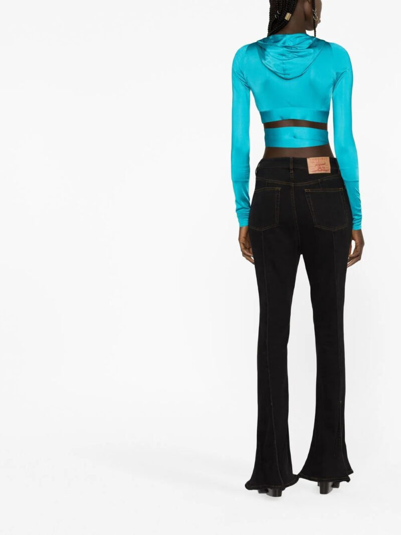 Versace Medusa Biggie crop hoodie