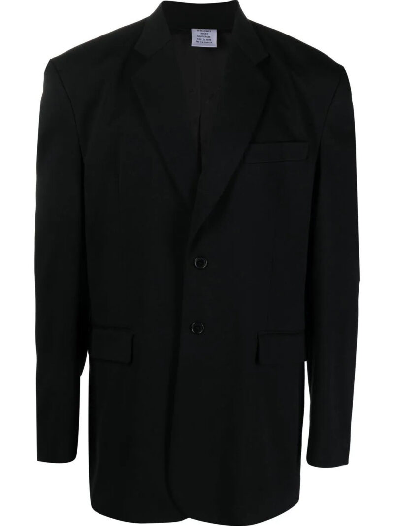 VETEMENTS  oversize single-breasted blazer