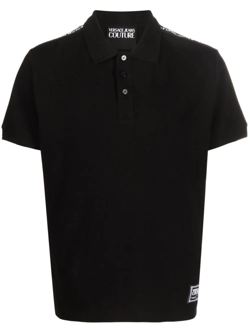 Versace Jeans Couture  logo-embroidered polo shirt
