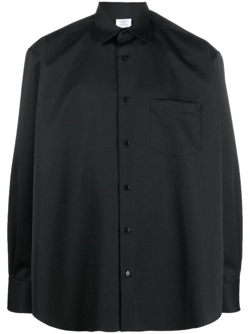 VETEMENTS  button-up wool shirt