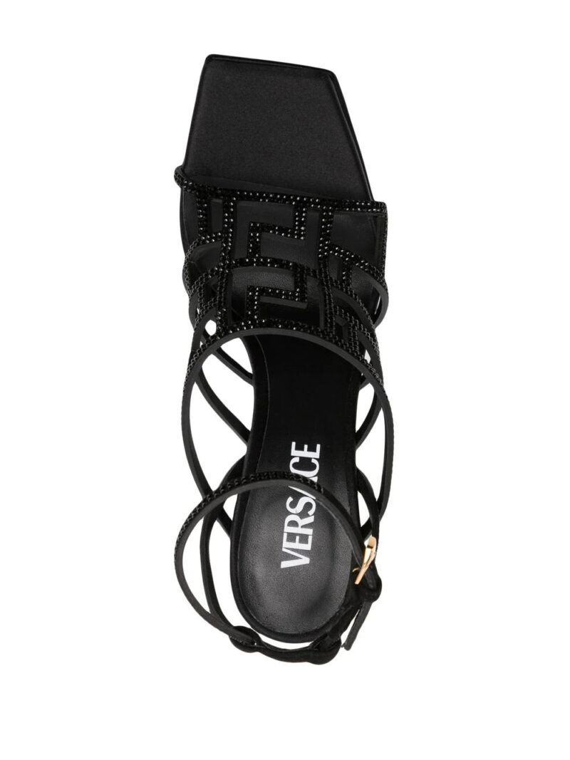 Versace  Greca Maze crystal sandals