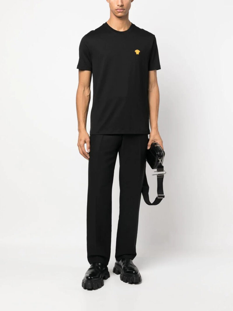Versace  Medusa head embroidered T-shirt