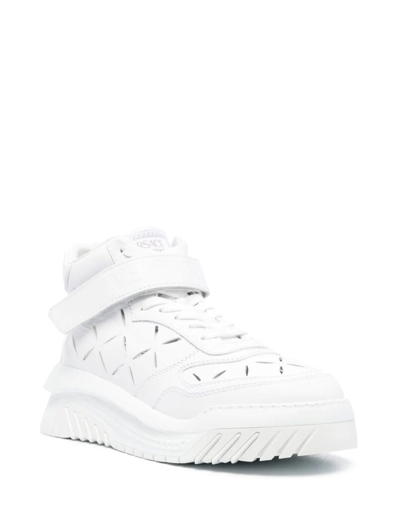 Versace high-top leather trainers