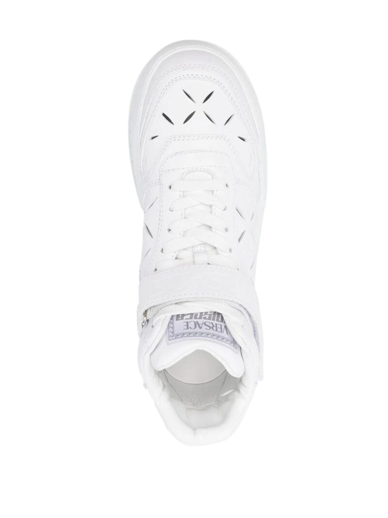 Versace high-top leather trainers