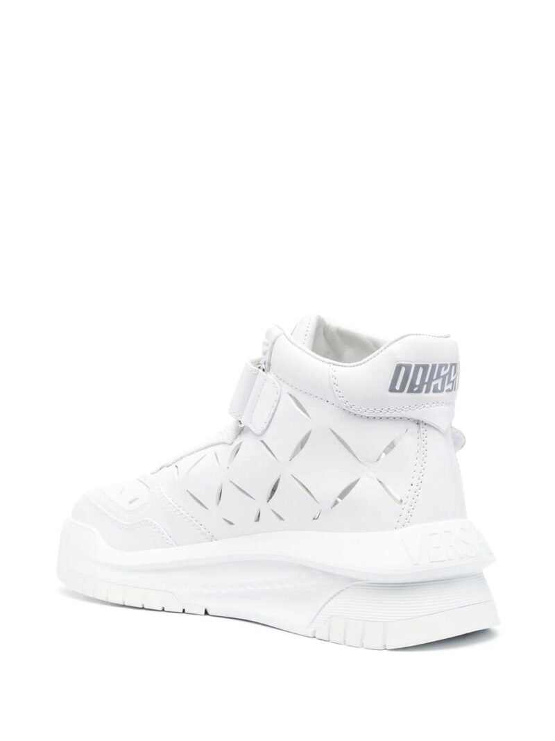 Versace high-top leather trainers