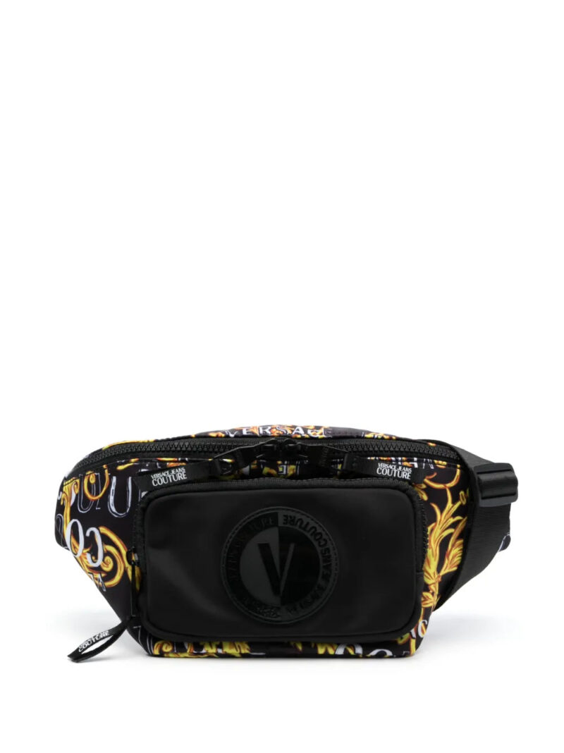 Versace Jeans Couture  Logo Lock Barocco-print belt bag