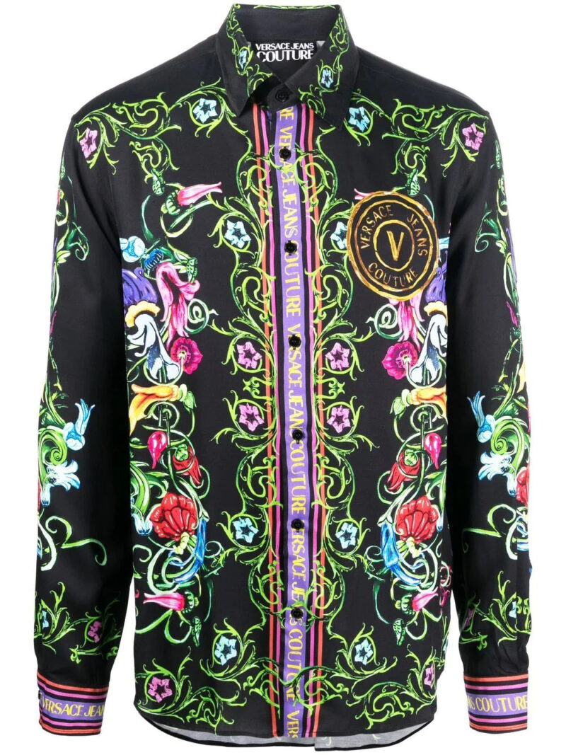 Versace Jeans Couture  logo graphic-print shirt