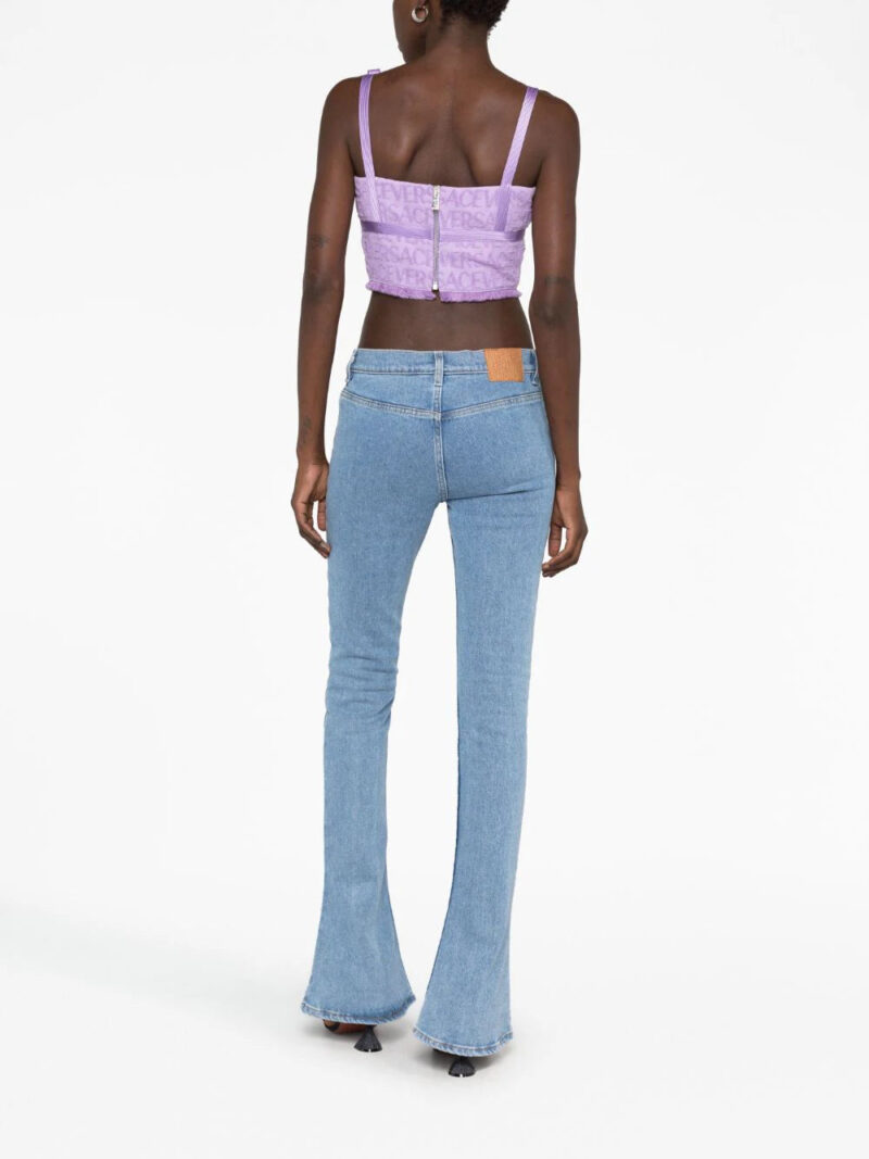 Versace  Allover-jacquard bustier top