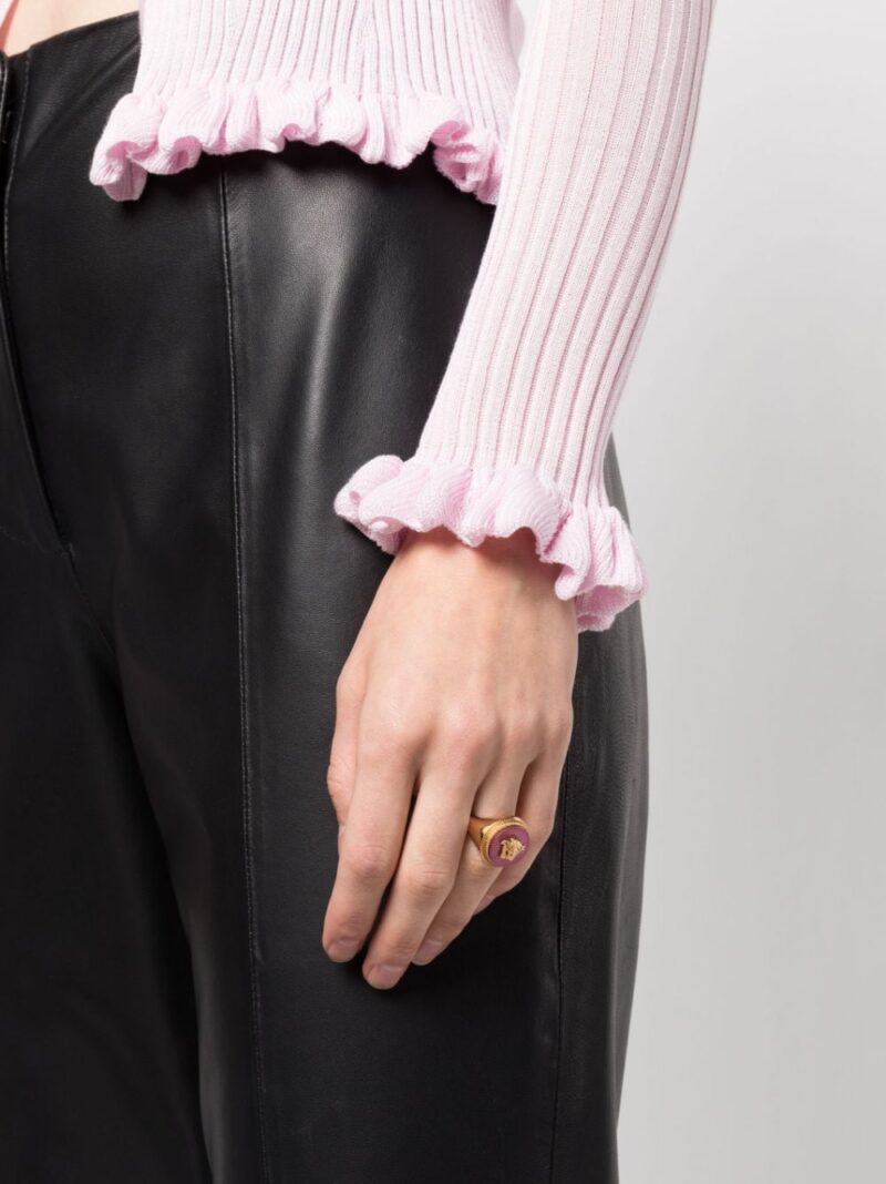Versace Medusa Head signet ring