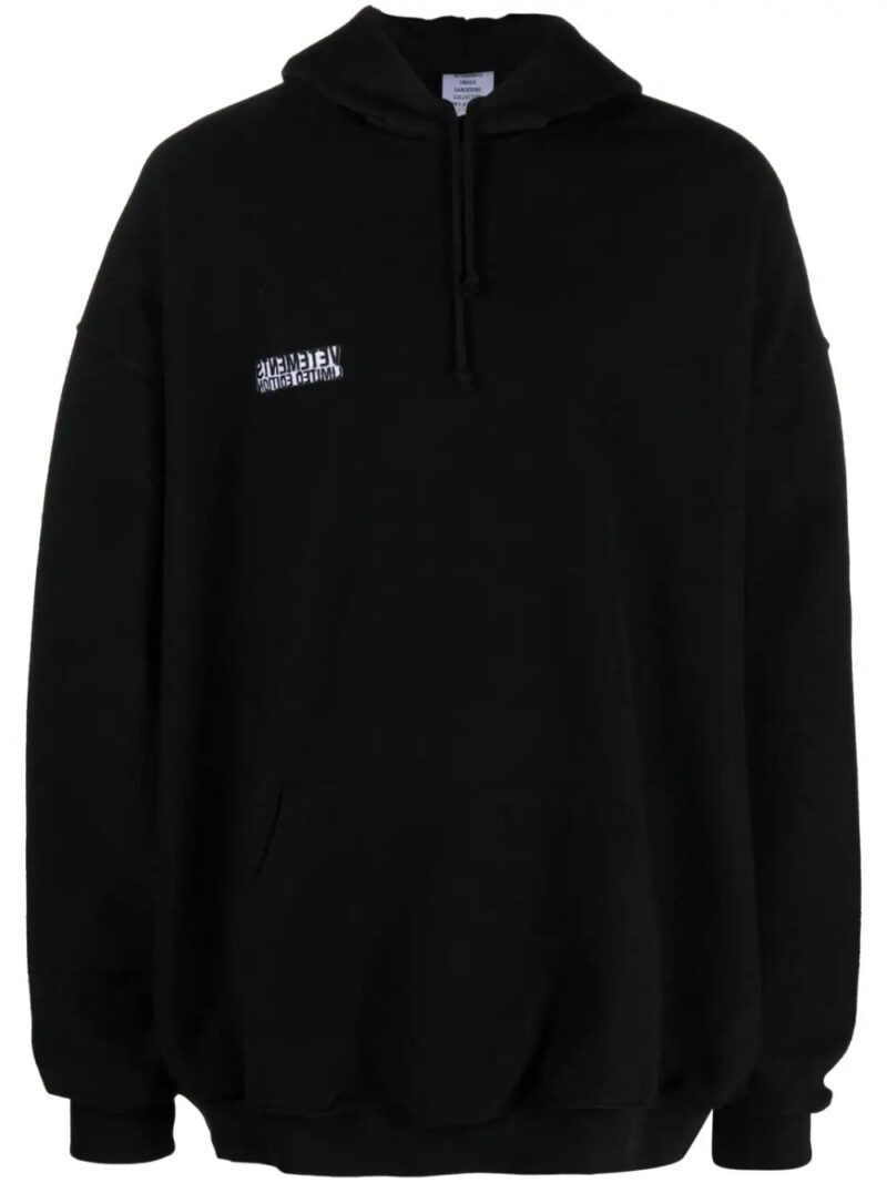 VETEMENTS  inside-out logo oversize hoodie