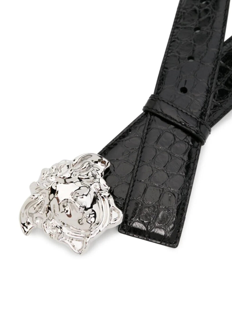 Versace Medusa Head leather belt