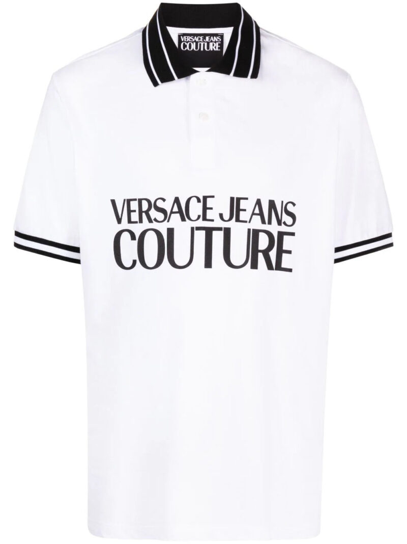 Versace Jeans Couture  logo-print cotton polo shirt
