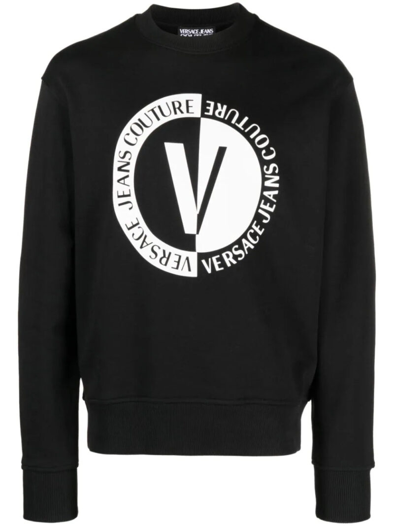Versace Jeans Couture  logo-print cotton sweatshirt