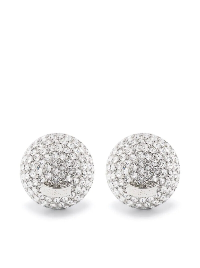 Versace  Sphere crystal earrings