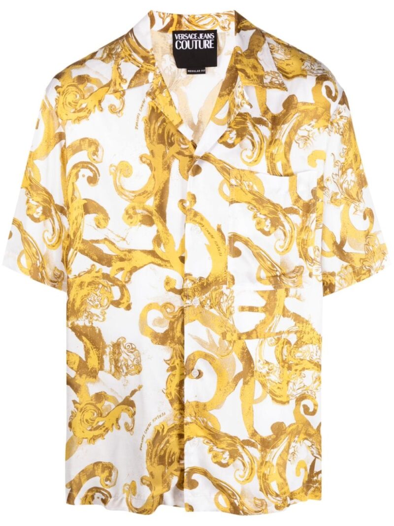Versace Jeans Couture Barocco-print short-sleeve shirt