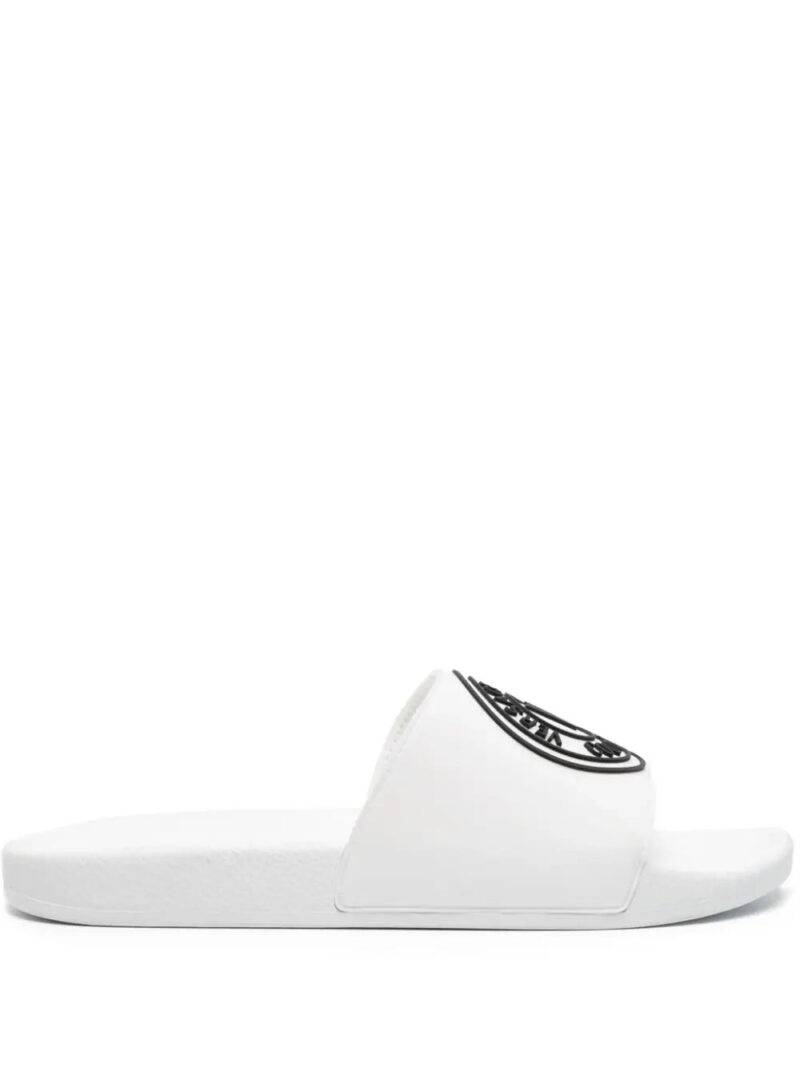 Versace Jeans Couture  V-Emblem moulded-footbed slides
