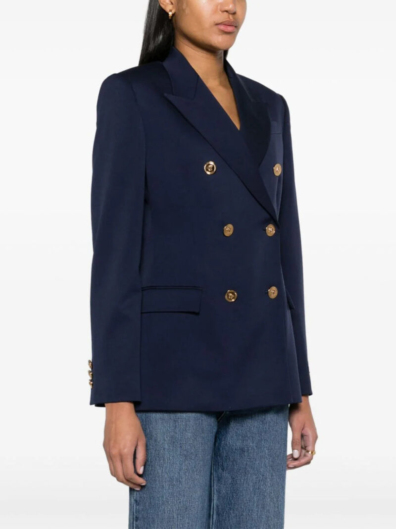 Versace Medusa Head-buttons wool blazer