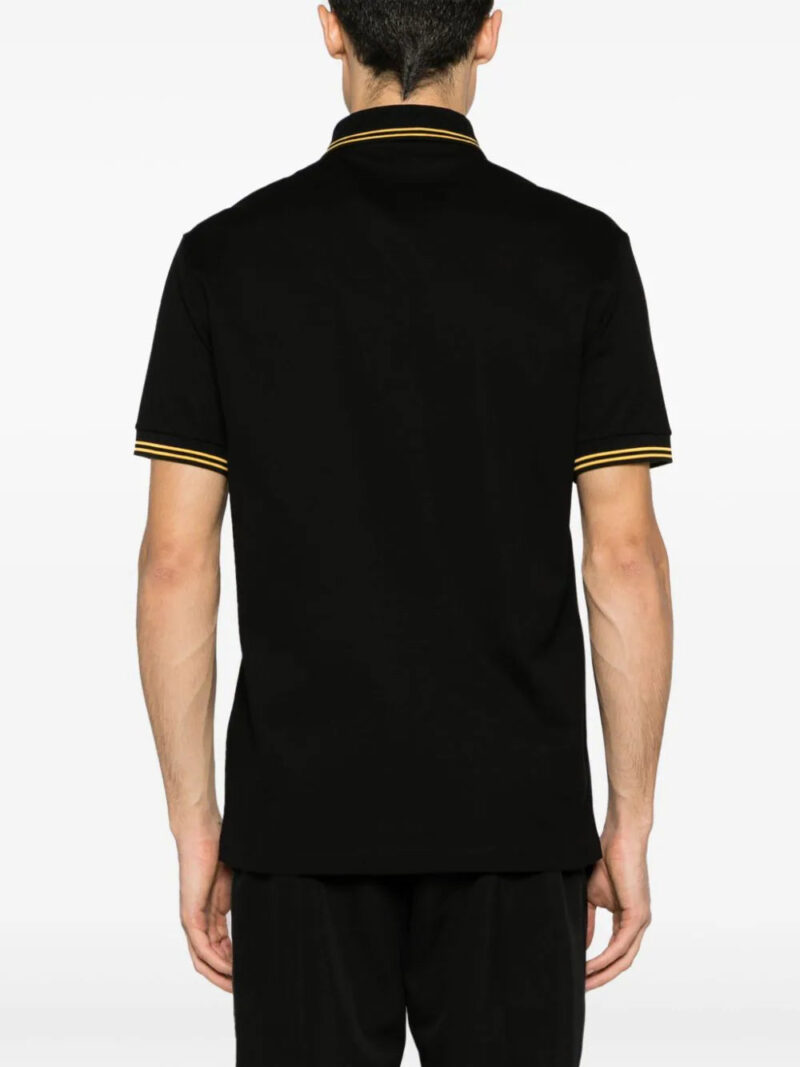 Versace  Medusa Head-embroidered cotton polo shirt