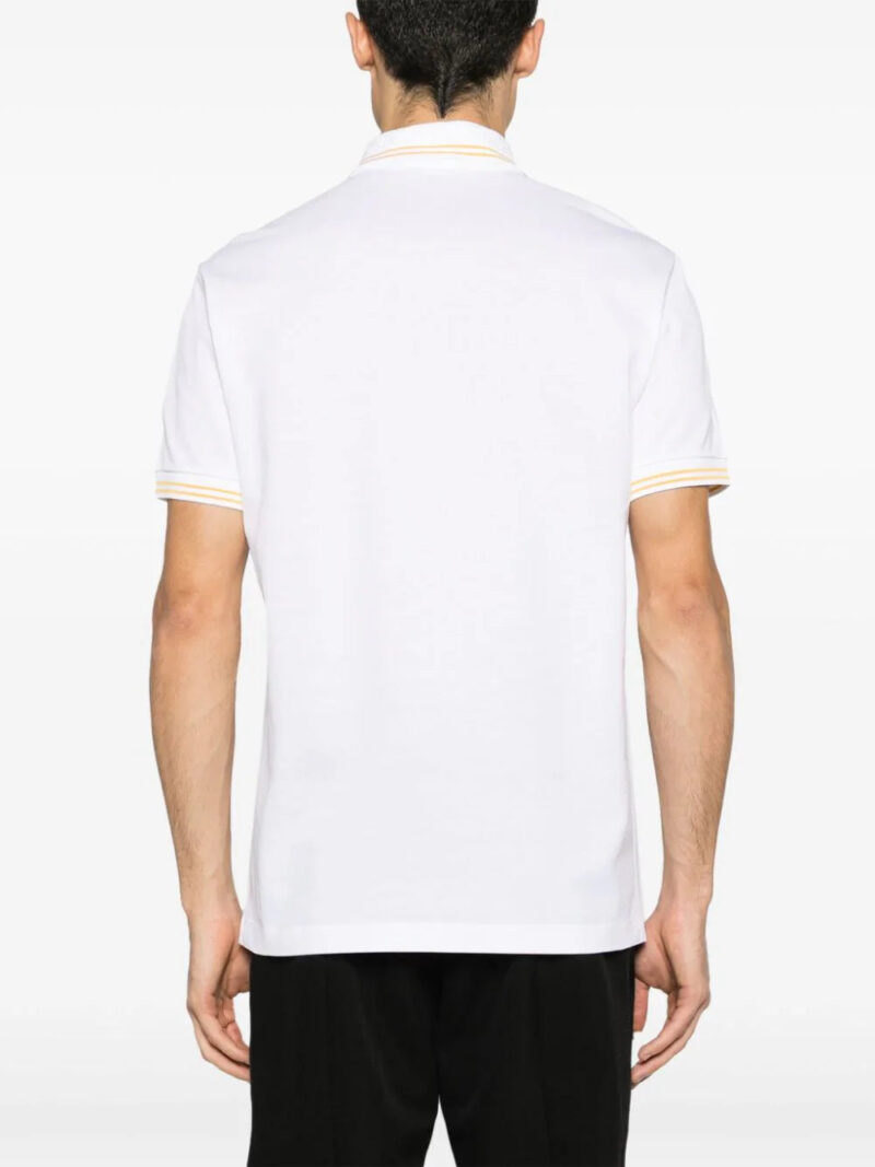 Versace Medusa Head-embroidered cotton polo shirt