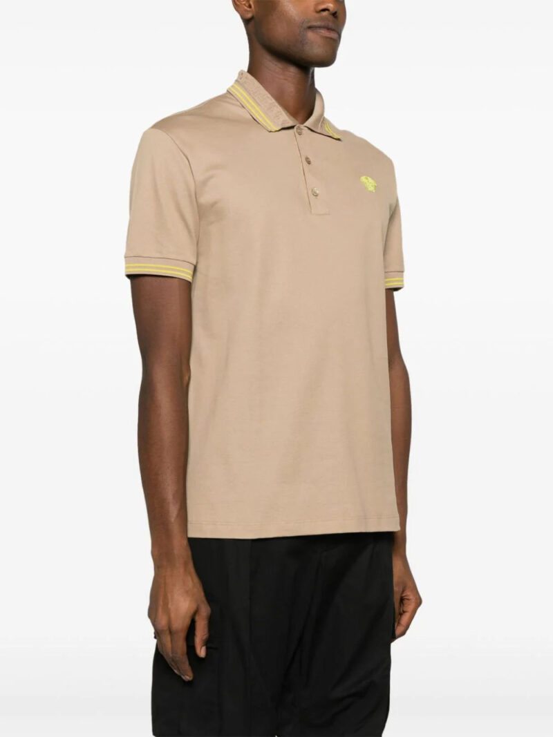 Versace  Medusa Head embroidered polo shirt