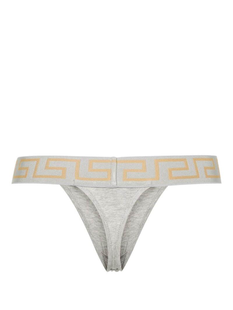 Versace Greca-waistband jersey thong