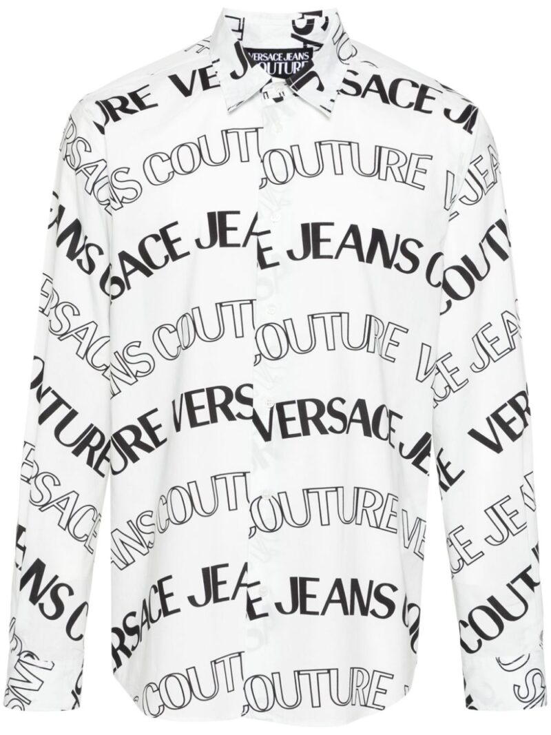Versace Jeans Couture logo-print cotton shirt