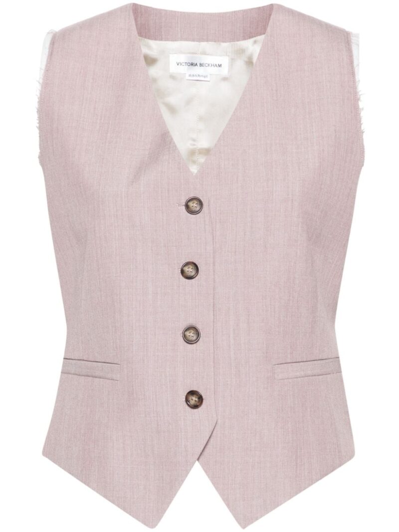 Victoria Beckham  wool buttoned waistcoat