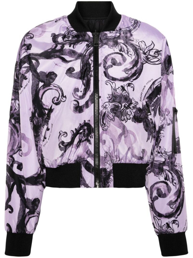Versace Jeans Couture  Watercolor Couture reversible bomber jacket