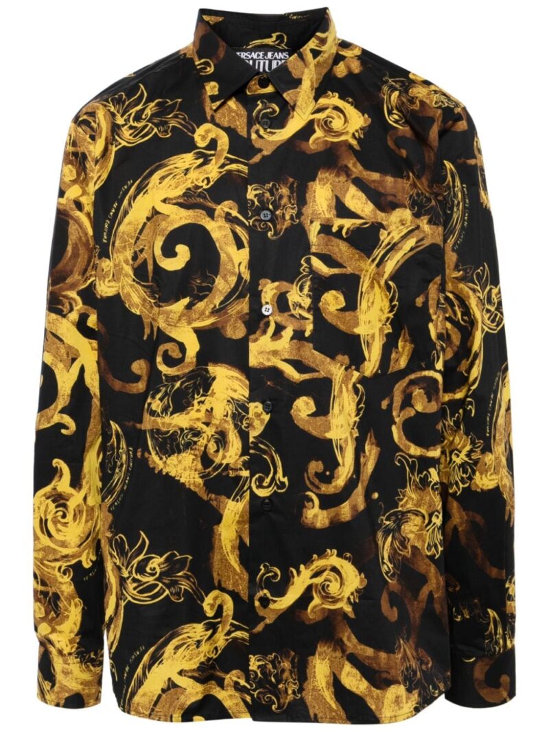 Versace Jeans Couture baroque-print cotton shirt