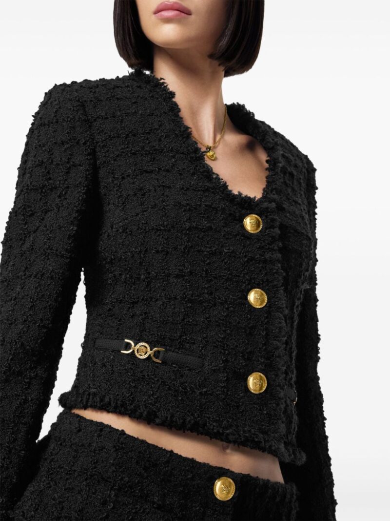 Versace  Heritage tweed cropped jacket
