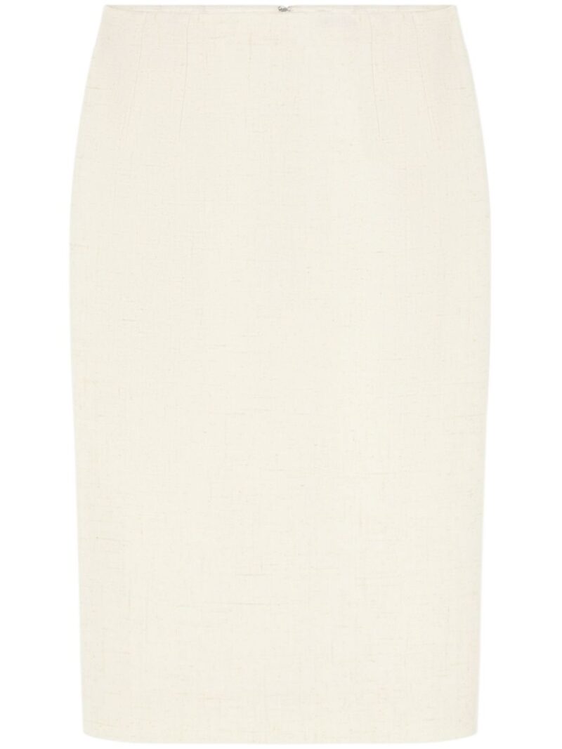 Versace  silk-blend pencil skirt