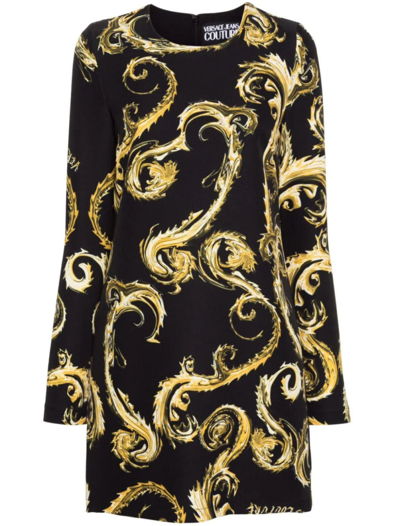 Versace Jeans Couture Watercolor Couture-print midi dress