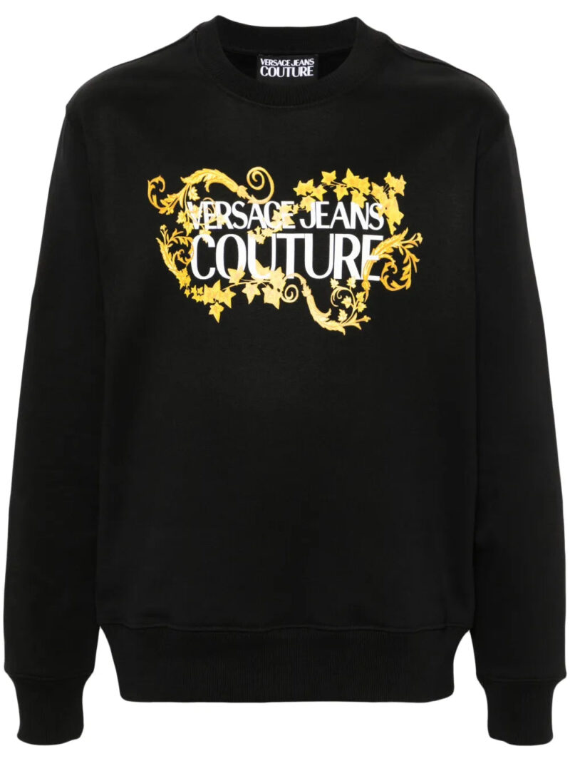 Versace Jeans Couture  logo-print cotton sweatshirt