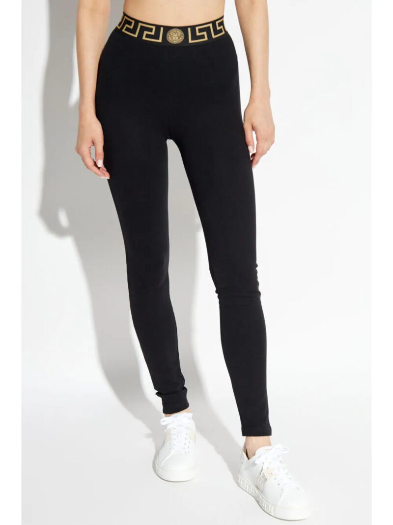 Versace  Greca-waistband high-waist leggings
