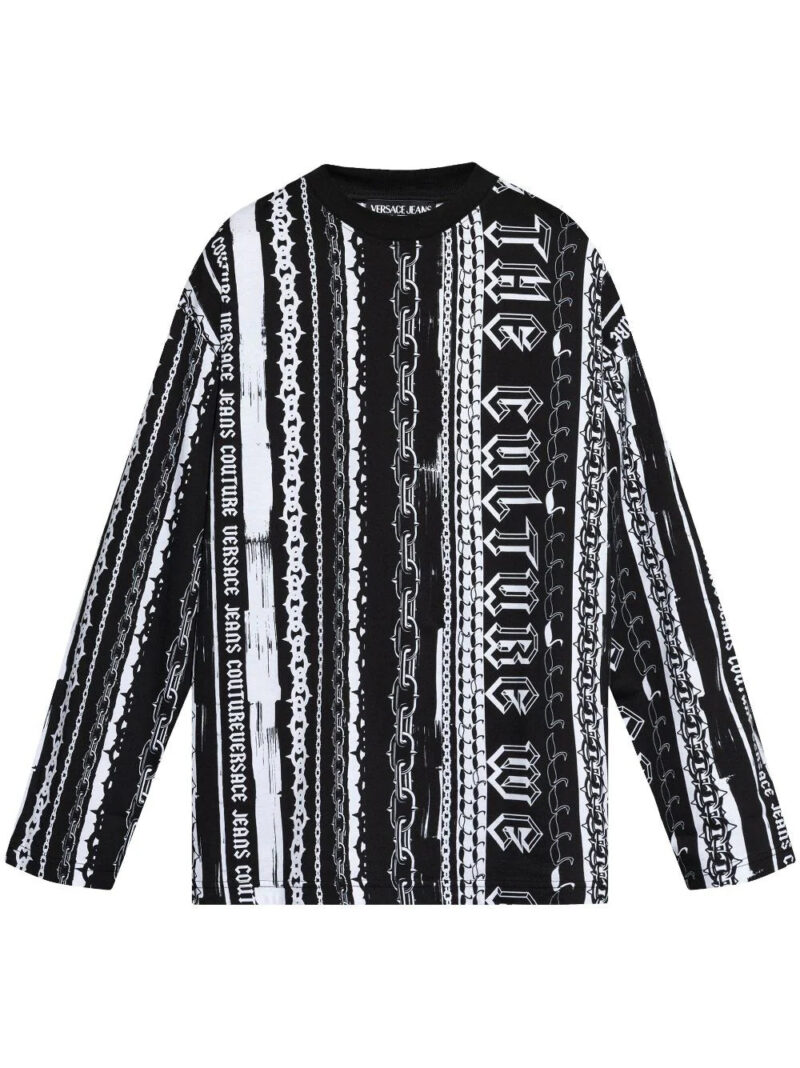 Versace Jeans Couture  stripes print T-shirt